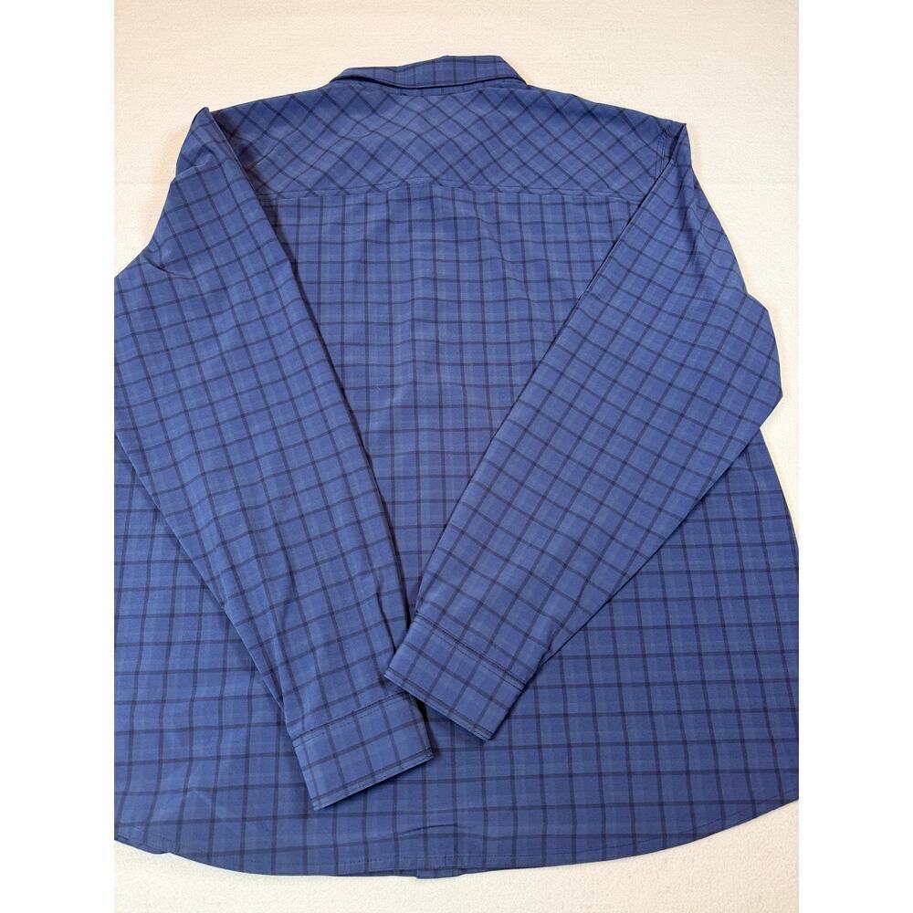Columbia Sportswear Men's Long Sleeve Plaid Button Down Shirt Blue XXL